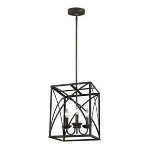 GLF3196EN3IO Greenbrier Entrance / Foyer Pendant Light - Iron Oxide