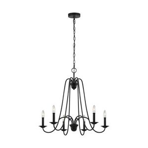 GLF3205EN6AF Boughton Mid Sized Chandelier Chandelier - Antique Forged Iron