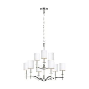 GLF3313EN9PN Hewitt Mid Sized Chandelier Chandelier - Polished Nickel