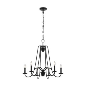 GLF32056AF Boughton Mid Sized Chandelier Chandelier - Antique Forged Iron