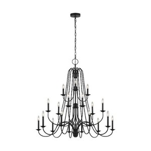 GLF320718AF Boughton Large Foyer Chandelier Chandelier - Antique Forged Iron