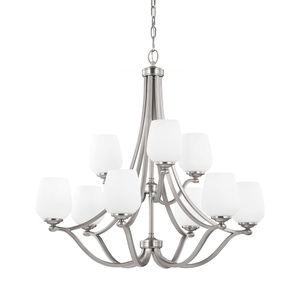 GLF29616+3SN Vintner Mid Sized Chandelier Chandelier - Satin Nickel GLF29616+3SN Vintner Mid Sized Chandelier Chandelier - Satin Nickel