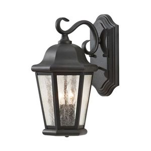 GLOL5901ENBK Martinsville Entrance Outdoor Wall Light - Black