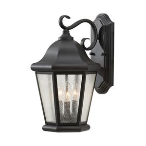 GLOL5902ENBK Martinsville Entrance Outdoor Wall Light - Black