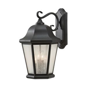 GLOL5904ENBK Martinsville Entrance Outdoor Wall Light - Black