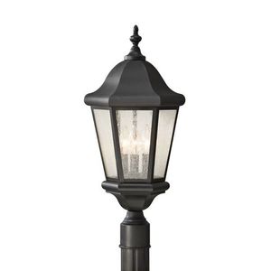 GLOL5907ENBK Martinsville Post Light Post Lights - Black