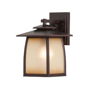 GLOL8501EN3SBR Wright House Entrance Outdoor Wall Light - Sorrel Brown