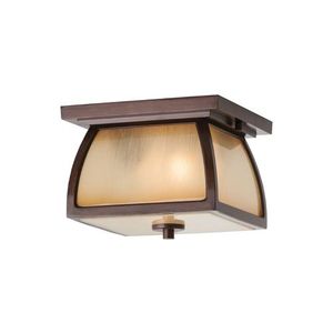 GLOL8513EN3SBR Wright House Ceiling Ceiling Mounted - Sorrel Brown