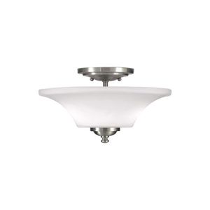 GLSF240EN3BS Barrington Semi Flush Mount Ceiling Light - Brushed Steel