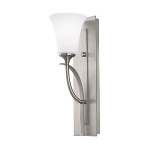 GLVS12701EN3BS Barrington 1 Bulb Wall Sconce - Brushed Steel