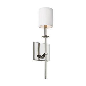 GLWB1873ENPN Hewitt 1 Bulb Wall Sconce - Polished Nickel