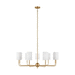 Generation Lighting GL3109309848 Satin Brass Large Foyer Chandelier