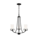 Generation Lighting GL3121603EN3112 Midnight Black Mini Chandelier