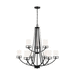 Generation Lighting GL3121609EN3112 Midnight Black Mid Sized Chandelier