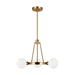 Generation Lighting GL3161603848 Satin Brass Mini Chandelier