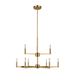 Generation Lighting GL3164209848 Satin Brass Mid Sized Chandelier