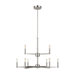 Generation Lighting GL3164209962 Brushed Nickel Mid Sized Chandelier