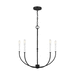 Generation Lighting GL3167105112 Midnight Black Mini Chandelier