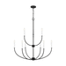 Generation Lighting GL3167109112 Midnight Black Mid Sized Chandelier