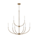 Generation Lighting GL3167109848 Satin Brass Mid Sized Chandelier