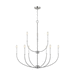 Generation Lighting GL3167109962 Brushed Nickel Mid Sized Chandelier