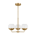 Generation Lighting GL3168103848 Satin Brass Mini Chandelier