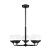 Generation Lighting GL3168105112 Midnight Black Mid Sized Chandelier