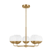 Generation Lighting GL3168105848 Satin Brass Mid Sized Chandelier