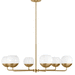 Generation Lighting GL3168106848 Satin Brass Large Foyer Chandelier