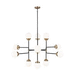 Generation Lighting GL3187912848 Satin Brass Mid Sized Chandelier