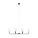 Generation Lighting GL3609306112 Midnight Black Large Foyer Chandelier