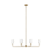 Generation Lighting GL3609306848 Satin Brass Large Foyer Chandelier