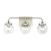 Generation Lighting GL4000403962 Brushed Nickel 3 Bulb Bathroom Light