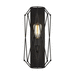 Generation Lighting GL4134101112 Midnight Black 1 Bulb Wall Sconce