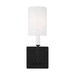 Generation Lighting GL4167101112 Midnight Black 1 Bulb Wall Sconce