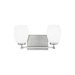 Generation Lighting GL4418502962 Brushed Nickel 2 Bulb Bathroom Light