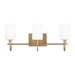 Generation Lighting GL4457103EN3848 Satin Brass 3 Bulb Bathroom Light