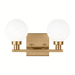 Generation Lighting GL4461602848 Satin Brass 2 Bulb Bathroom Light