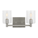 Generation Lighting GL4464202EN962 Brushed Nickel 2 Bulb Bathroom Light