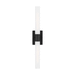 Generation Lighting GL4665002112 Midnight Black 2 Bulb Bathroom Light