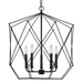 Generation Lighting GL5334105112 Midnight Black Multi Light Pendant