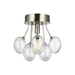 Generation Lighting GL7714301962 Brushed Nickel Semi Flush Mount Ceiling Light