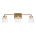 Generation Lighting GL4000103848 Satin Brass 3 Bulb Bathroom Light