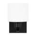 Generation Lighting GL4128801EN3112 Midnight Black 1 Bulb Wall Sconce