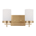 Generation Lighting GL4490302EN3848 Satin Brass 2 Bulb Bathroom Light