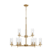 Generation Lighting GL3190309EN848 Satin Brass Mid Sized Chandelier