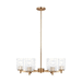 Generation Lighting GL3000606848 Satin Brass Mid Sized Chandelier