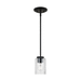 Generation Lighting GL61170112 Midnight Black Mini Pendant
