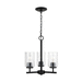 Generation Lighting GL31170112 Midnight Black Mini Chandelier