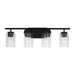 Generation Lighting GL41173112 Midnight Black 4 or more Bulb Bathroom Light